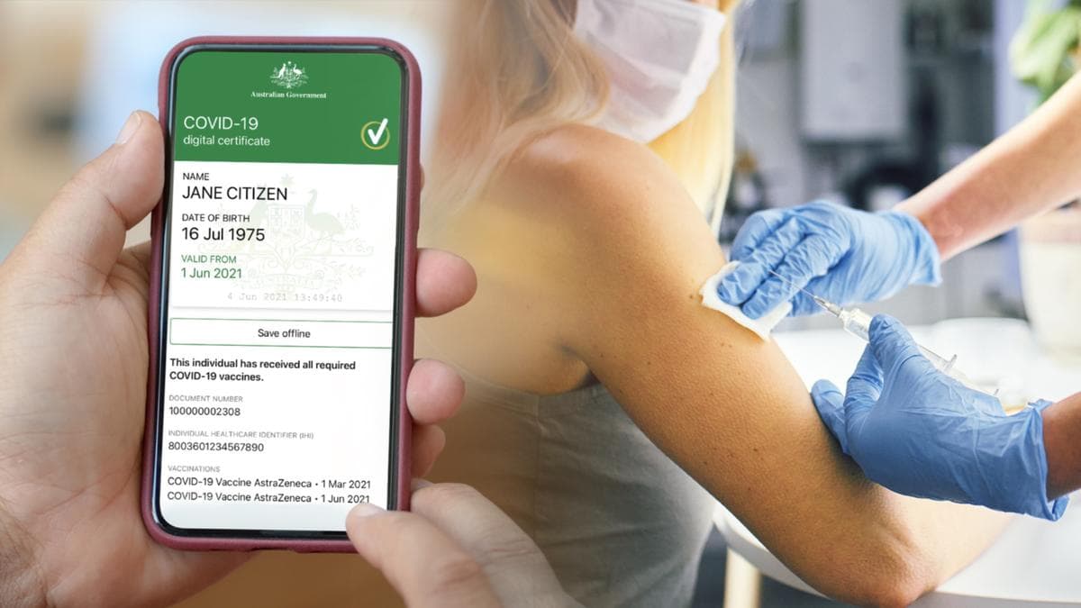 إعطاء الأستراليين الذين حصلوا على لقاح كورونا بالكامل على شهادة اللقاح