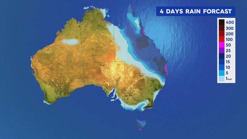 تعرف على سجل هطول الأمطار لهذا الأسبوع في أستراليا مع المناطق التي أُصدرت بها تحذيرات
