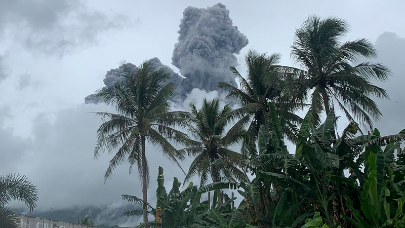 انفجار بركان في الفلبين أثار قلق السكان