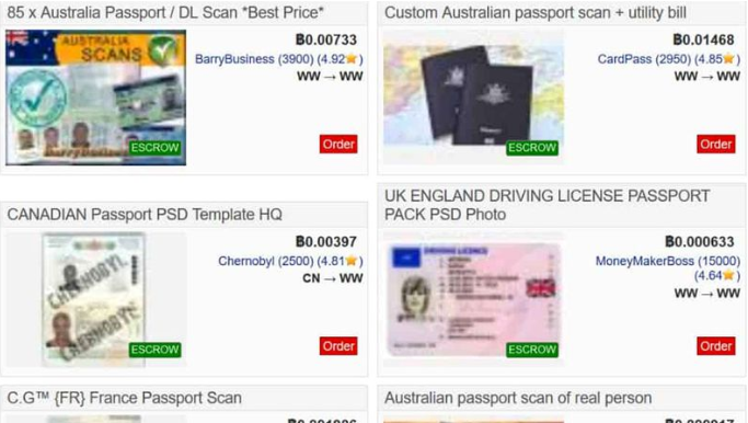تحقيقات في مبيع جوازات السفر الأسترالية على مواقع Dark Web مقابل دولارات قليلة