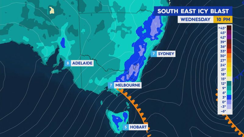 يوم عاصف متجمد تستقبله الولايات الأسترالية.. تعرف على تفاصيل الطقس ودرجات الحرارة اليوم