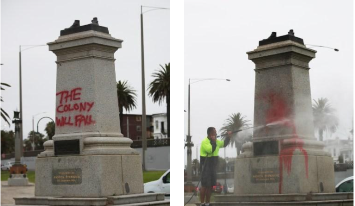 الزعيم ‘‘جون بيسوتو‘‘ يدين أعمال التخريب التي سببها "متظاهرو Ratbag" احتجاجاً على يوم استراليا